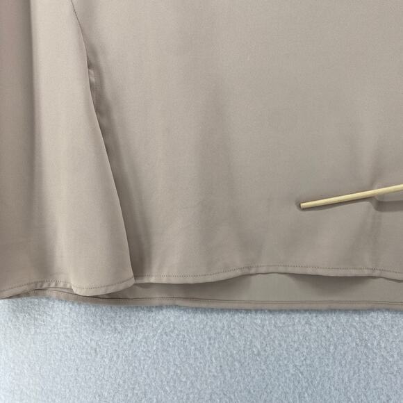 ALLSAINTS Tank Top Womens 4 Heny Tie Front Sleeveless Tunic Crewneck Beige Pink - Picture 14 of 16